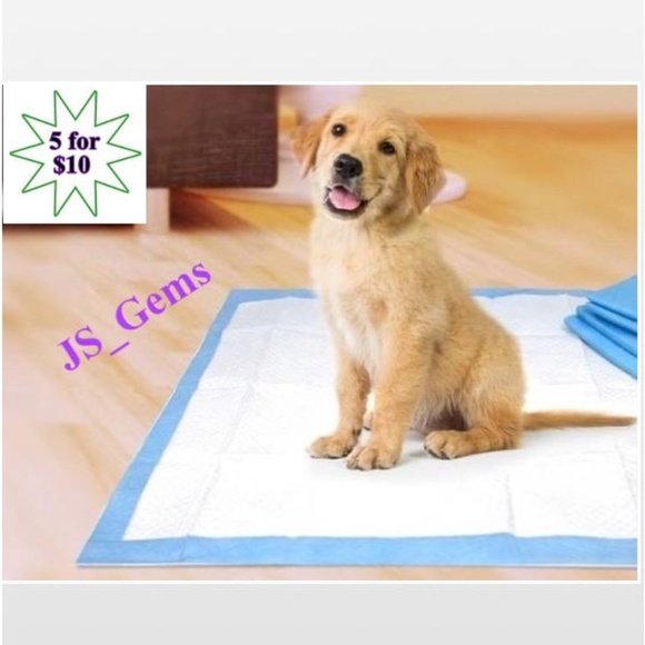 Meijer Dog New Disposable White Blue Puppy Training Pads Poshmark